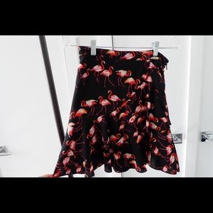Flamingo mini skirt
